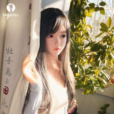 SHEDOLL青檸158cm初戀系棉花糖肌C杯少女 - 純白百褶裙の鄰家妹妹風｜全身仿真紋理+可動口腔定制｜宅男幻想具現化